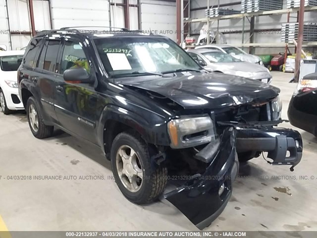 1GNDT13SX42281897 - 2004 CHEVROLET TRAILBLAZER LS/LT BLACK photo 1