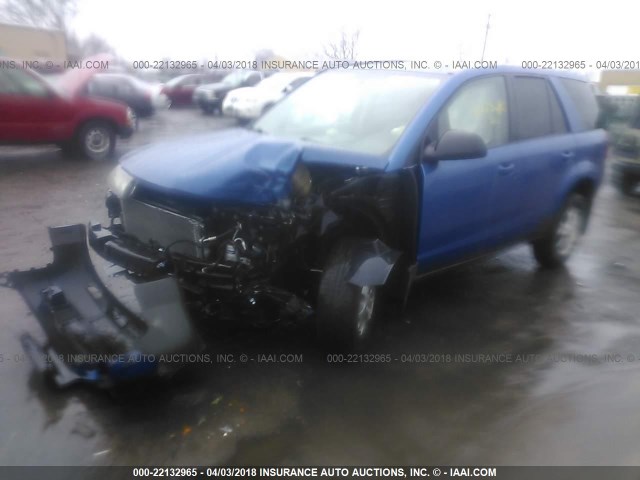 5GZCZ53424S841535 - 2004 SATURN VUE BLUE photo 2