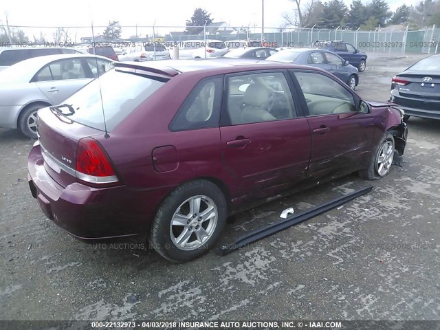 1G1ZT62835F167518 - 2005 CHEVROLET MALIBU MAXX LS RED photo 4