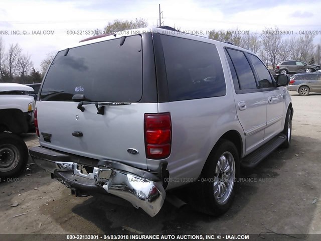 1FMRU15W51LB50972 - 2001 FORD EXPEDITION XLT SILVER photo 4