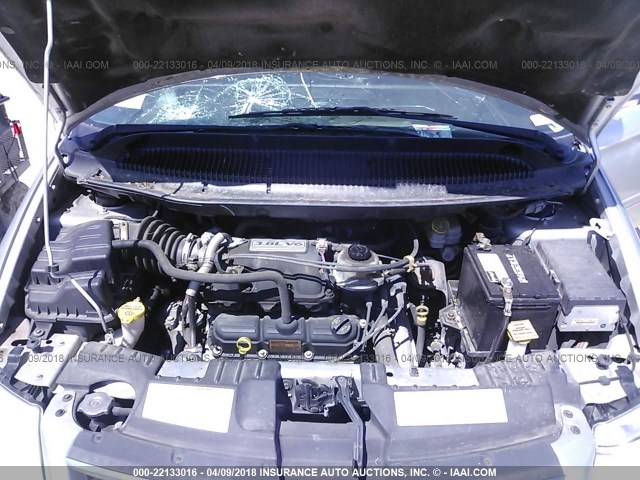 2C4GP54L75R602063 - 2005 CHRYSLER TOWN & COUNTRY TOURING SILVER photo 10