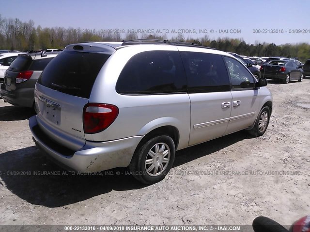 2C4GP54L75R602063 - 2005 CHRYSLER TOWN & COUNTRY TOURING SILVER photo 4