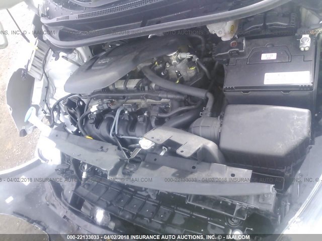 KNADM4A36E6418425 - 2014 KIA RIO LX SILVER photo 10