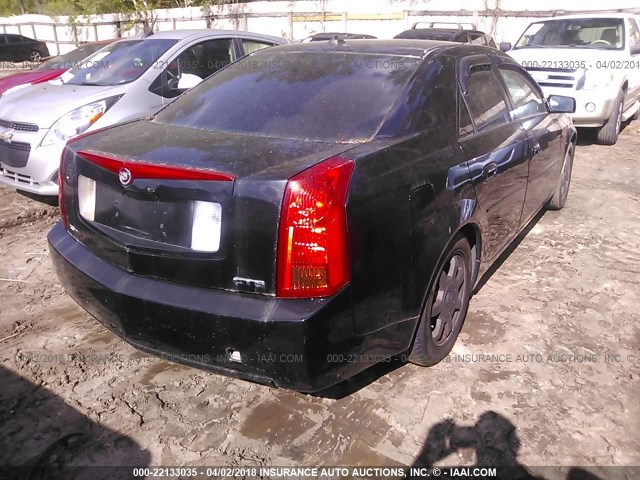 1G6DM577640174556 - 2004 CADILLAC CTS BLACK photo 4
