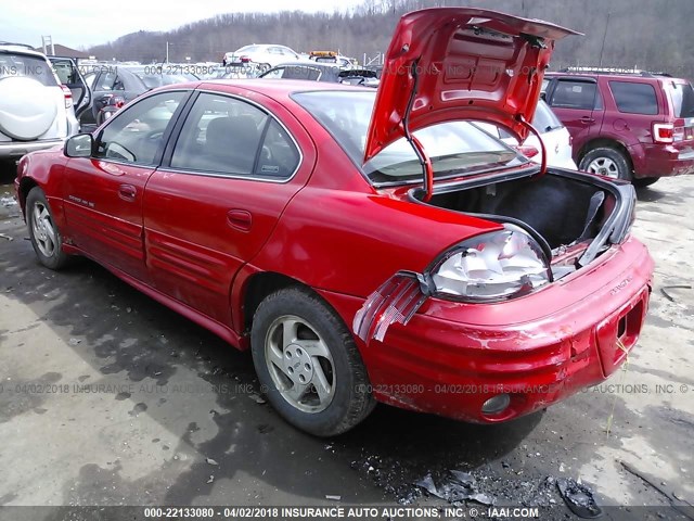 1G2NF52T3YM809896 - 2000 PONTIAC GRAND AM SE1 RED photo 3