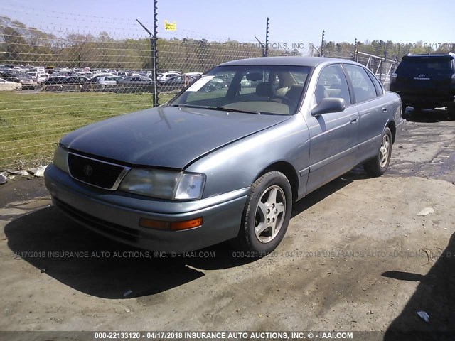 4T1BF12BXVU195449 - 1997 TOYOTA AVALON XL/XLS GREEN photo 2