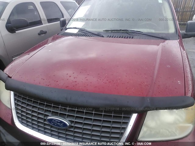 1FMPU16L54LA28208 - 2004 FORD EXPEDITION XLT RED photo 6