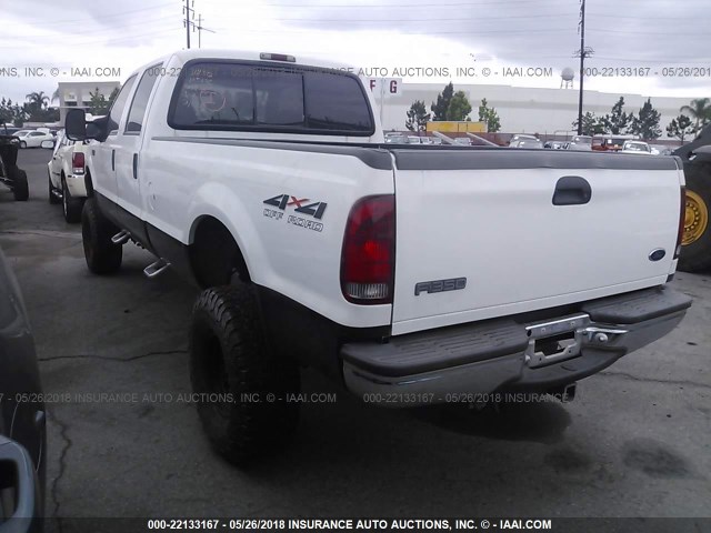 1FTSW31S0XEA09612 - 1999 FORD F350 SRW SUPER DUTY WHITE photo 3