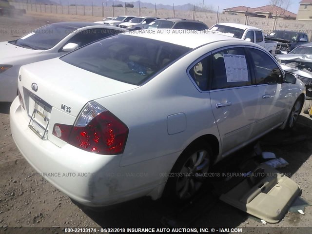 JNKAY01E66M115046 - 2006 INFINITI M35 SPORT WHITE photo 4