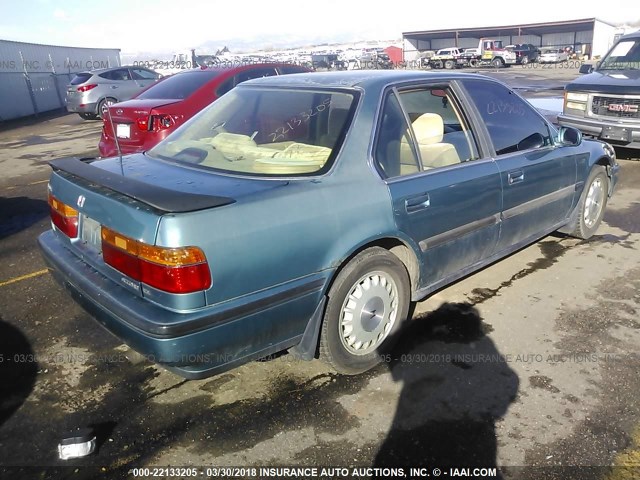 JHMCB7667LC043246 - 1990 HONDA ACCORD EX/EX-R BLUE photo 4