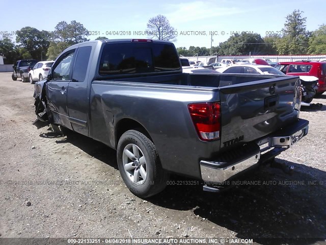 1N6BA0CA3EN516533 - 2014 NISSAN TITAN S/SV/PRO-4X GRAY photo 3