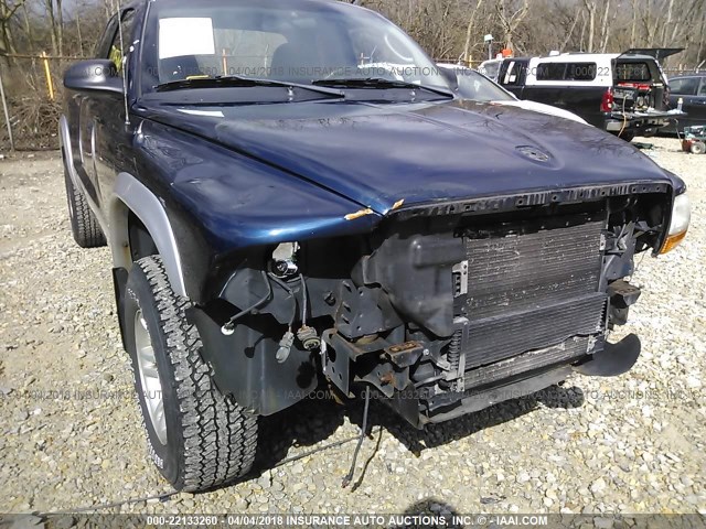 1D7HG42N83S186173 - 2003 DODGE DAKOTA SLT Dark Blue photo 6