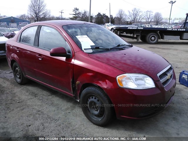 KL1TD5DE0BB152654 - 2011 CHEVROLET AVEO LS/LT 红色 照片 1