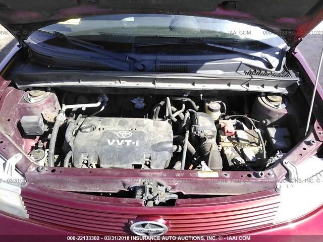 JTLKT324664065992 - 2006 TOYOTA SCION XB MAROON photo 10