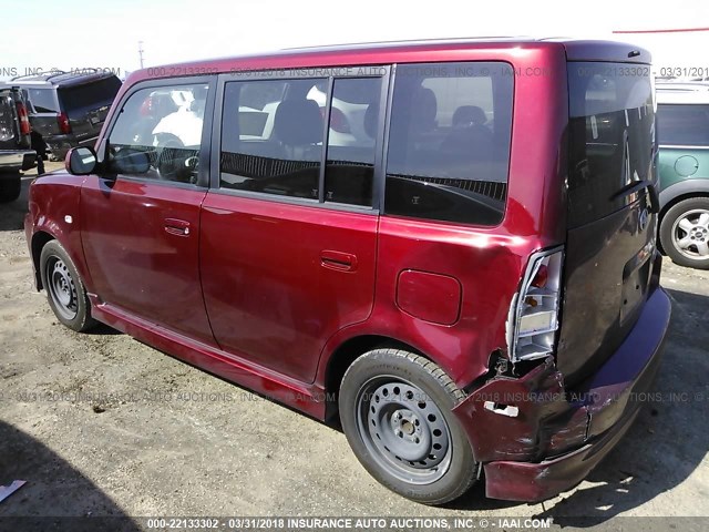 JTLKT324664065992 - 2006 TOYOTA SCION XB MAROON photo 3