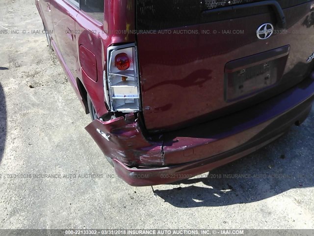 JTLKT324664065992 - 2006 TOYOTA SCION XB MAROON photo 6
