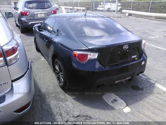 JF1ZNAA19D1727665 - 2013 TOYOTA SCION FR-S შავი ფოტო 3