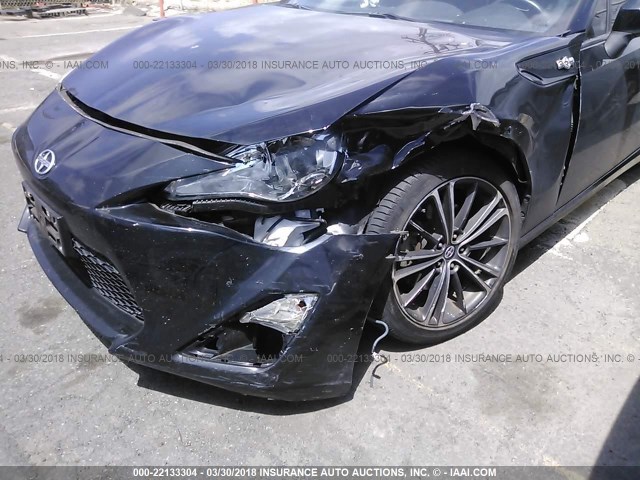 JF1ZNAA19D1727665 - 2013 TOYOTA SCION FR-S შავი ფოტო 6