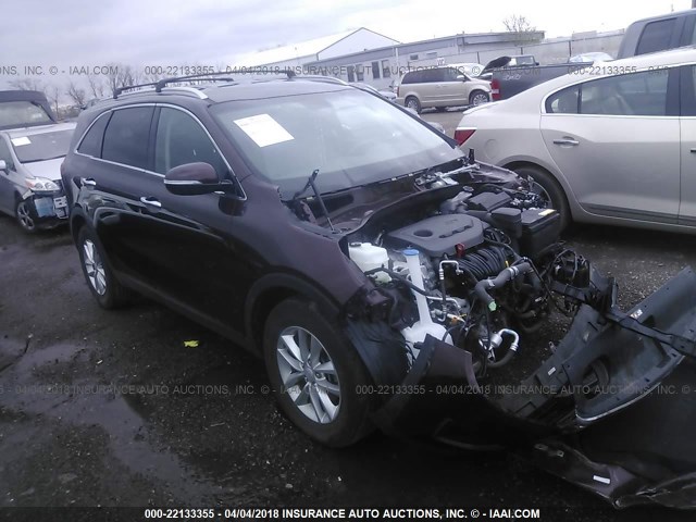 5XYPG4A32GG132921 - 2016 KIA SORENTO LX/L RED photo 1