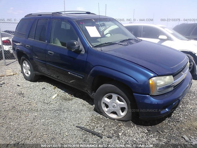 1GNDS13S922492301 - 2002 CHEVROLET TRAILBLAZER  Dark Blue photo 6