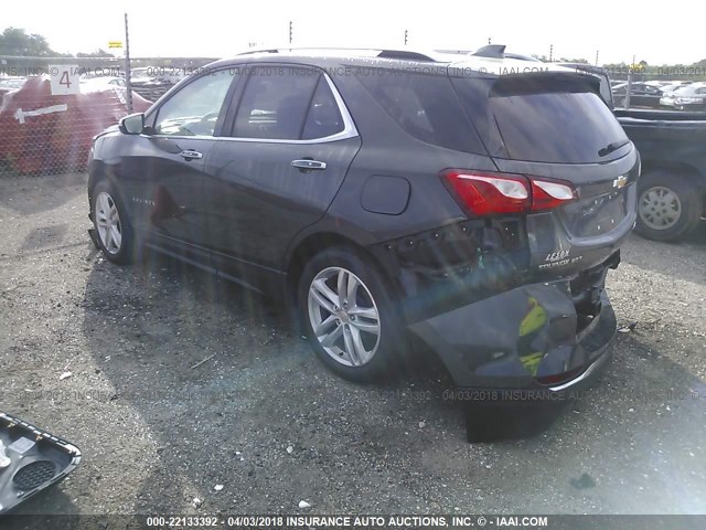 2GNAXNEX3J6228593 - 2018 CHEVROLET EQUINOX PREMIER GRAY photo 3