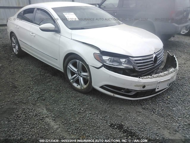 WVWBN7ANXDE509342 - 2013 VOLKSWAGEN CC SPORT WHITE photo 1