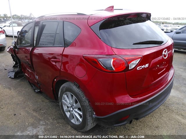 JM3KE2CYXG0808347 - 2016 MAZDA CX-5 TOURING RED photo 3