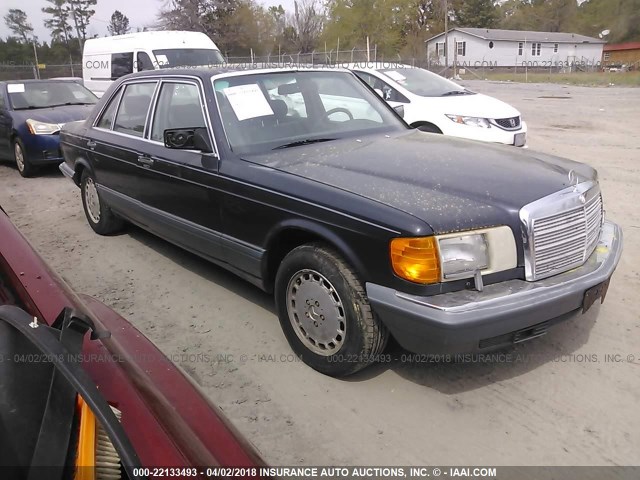 WDBCA35D8JA370002 - 1988 MERCEDES-BENZ 420 SEL BLUE photo 1