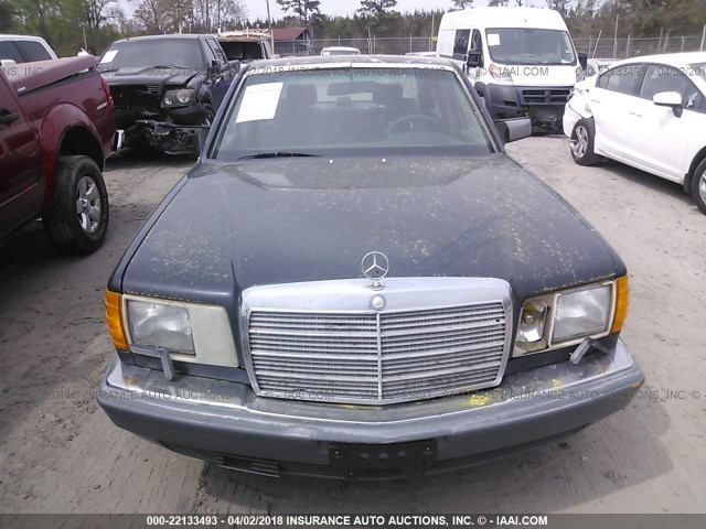 WDBCA35D8JA370002 - 1988 MERCEDES-BENZ 420 SEL BLUE photo 6