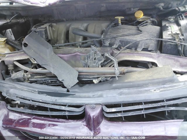 1B4GP44G3XB801185 - 1999 DODGE GRAND CARAVAN SE/SPORT PURPLE photo 10