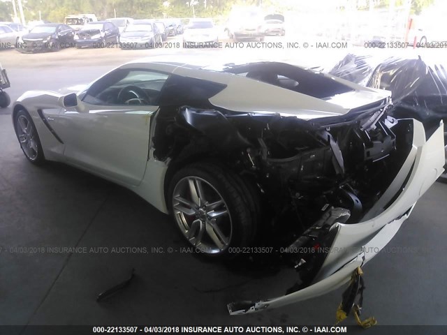 1G1YB2D76J5105882 - 2018 CHEVROLET CORVETTE STINGRAY/1LT WHITE photo 3