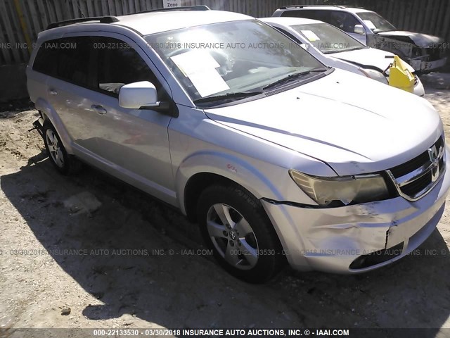 3D4PG5FV0AT102870 - 2010 DODGE JOURNEY SXT SILVER photo 1