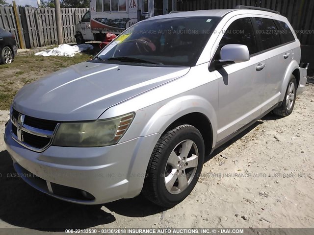 3D4PG5FV0AT102870 - 2010 DODGE JOURNEY SXT SILVER photo 2