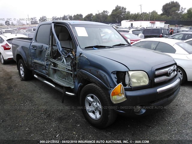 5TBET34186S546836 - 2006 TOYOTA TUNDRA DOUBLE CAB SR5 BLUE photo 1