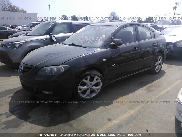 JM1BK324871661977 - 2007 MAZDA 3 S BLACK photo 2