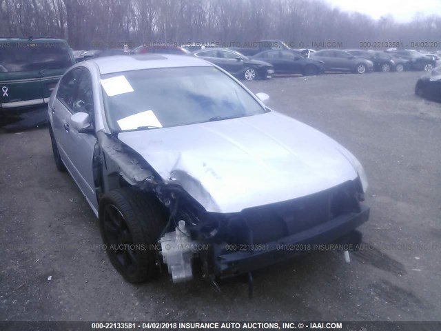 1N4BA41E27C831067 - 2007 NISSAN MAXIMA SE/SL SILVER photo 1