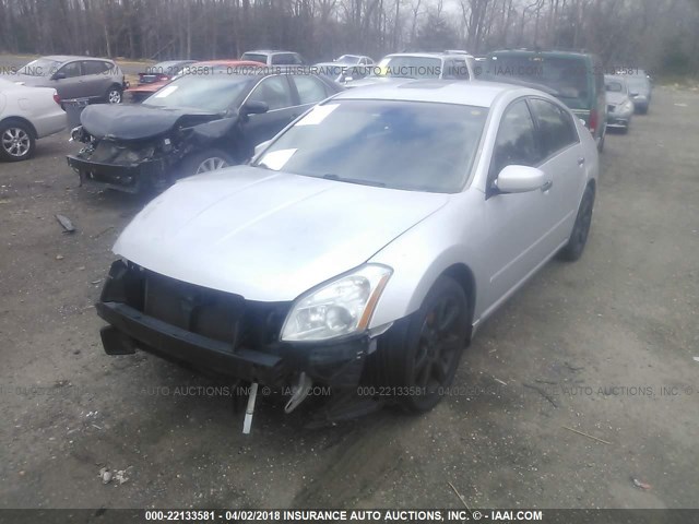 1N4BA41E27C831067 - 2007 NISSAN MAXIMA SE/SL SILVER photo 2