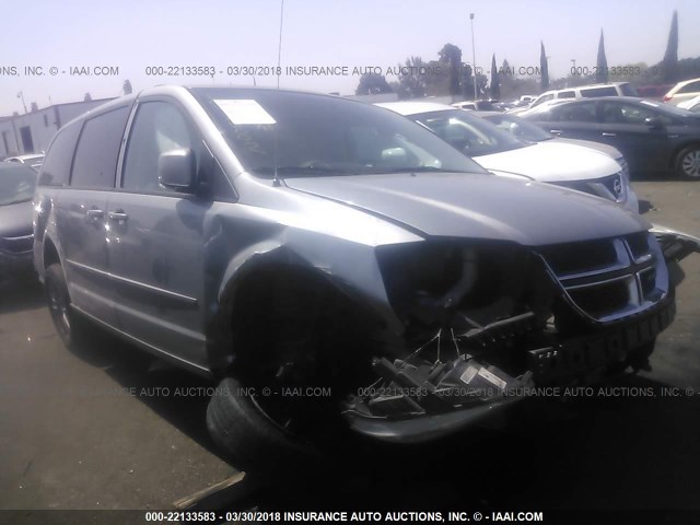 2C4RDGCG8ER478712 - 2014 DODGE GRAND CARAVAN SXT SILVER photo 1