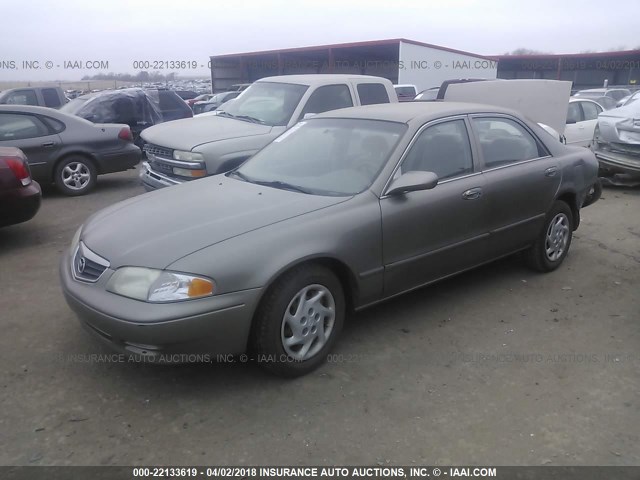 1YVGF22C7Y5175225 - 2000 MAZDA 626 ES/LX TAN photo 2