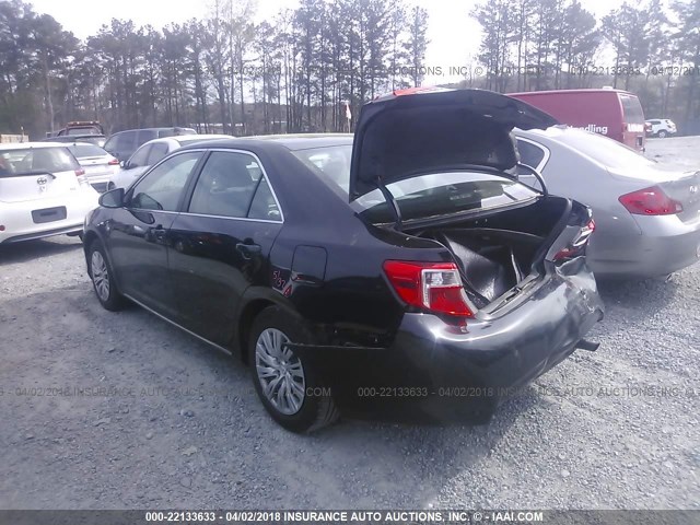 4T1BF1FK8EU428352 - 2014 TOYOTA CAMRY L/SE/LE/XLE 黑色 照片 3