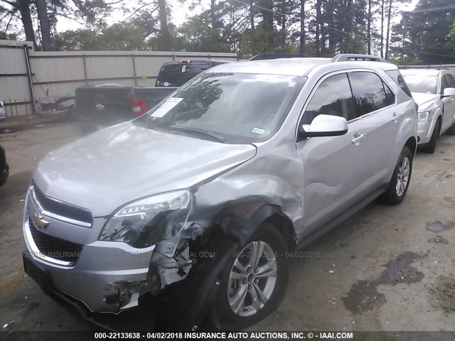 2GNFLDE30D6230038 - 2013 CHEVROLET EQUINOX LT SILVER photo 2