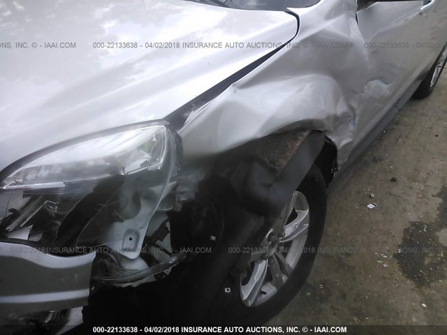 2GNFLDE30D6230038 - 2013 CHEVROLET EQUINOX LT SILVER photo 6