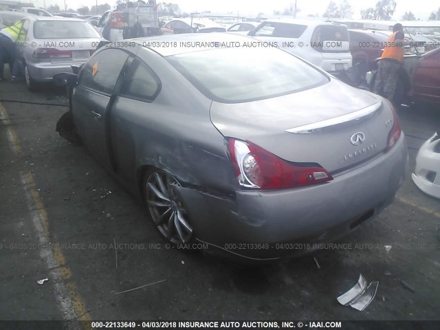 JNKCV64E38M119932 - 2008 INFINITI G37 JOURNEY/SPORT GRAY photo 3