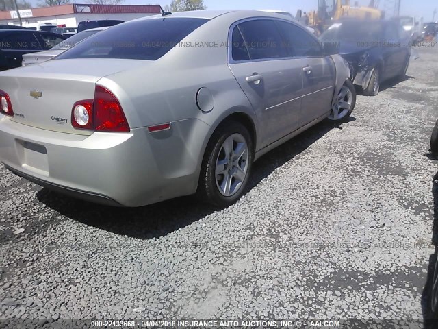 1G1ZB5E16BF254188 - 2011 CHEVROLET MALIBU LS 金色 照片 4