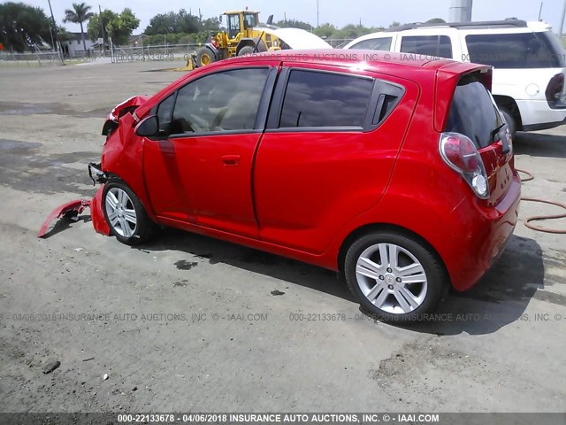 KL8CB6S95EC530355 - 2014 CHEVROLET SPARK LS RED photo 3