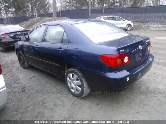 JTDBR32E630041410 - 2003 TOYOTA COROLLA CE/LE BLUE photo 3