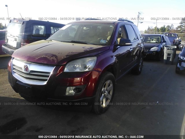 5GZER237X8J301718 - 2008 SATURN OUTLOOK XR წითელი ფოტო 2