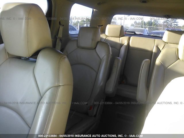 5GZER237X8J301718 - 2008 SATURN OUTLOOK XR წითელი ფოტო 8