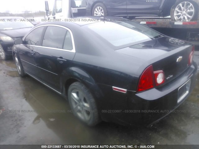 1G1ZH57B394106476 - 2009 CHEVROLET MALIBU 1LT 黑色 照片 3