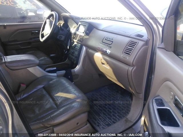 2HKYF18715H523515 - 2005 HONDA PILOT EXL GOLD photo 5